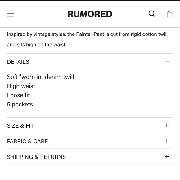 Rumored Painter Pant | Green Jeans - Picture 6 of 7